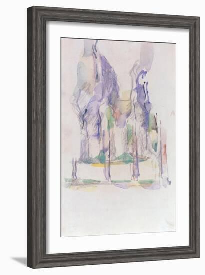 Groupe d'Arbres, c.1895-1900-Paul Cézanne-Framed Giclee Print