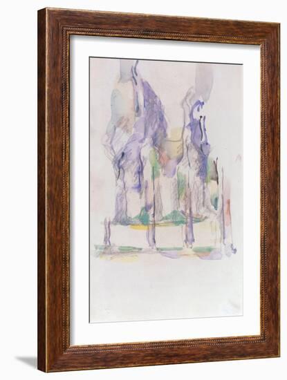 Groupe d'Arbres, c.1895-1900-Paul Cézanne-Framed Giclee Print