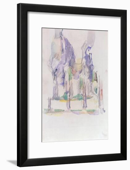 Groupe d'Arbres, c.1895-1900-Paul Cézanne-Framed Giclee Print