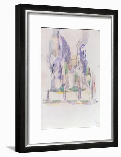 Groupe d'Arbres, c.1895-1900-Paul Cézanne-Framed Giclee Print