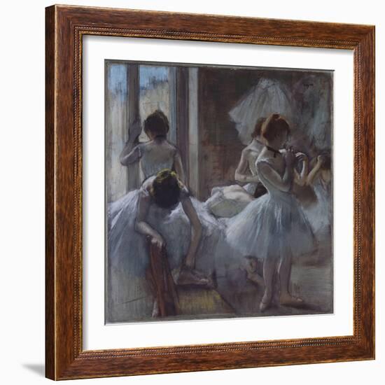 Groupe de danseuses-Edgar Degas-Framed Giclee Print