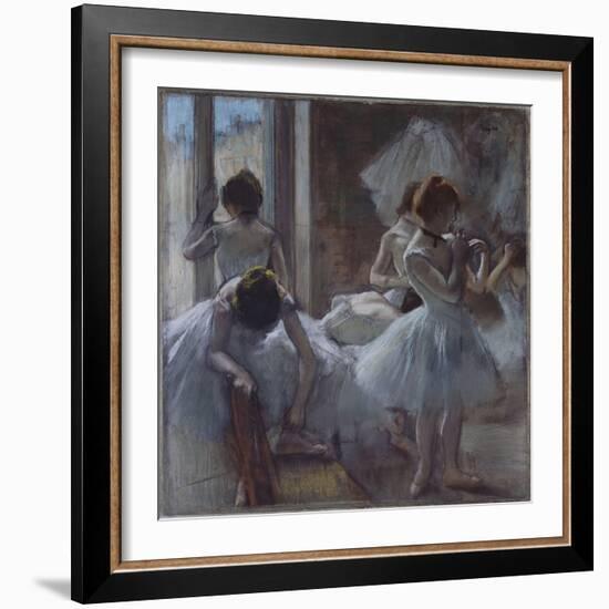 Groupe de danseuses-Edgar Degas-Framed Giclee Print