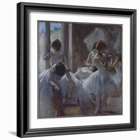 Groupe de danseuses-Edgar Degas-Framed Giclee Print