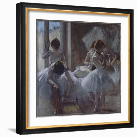 Groupe de danseuses-Edgar Degas-Framed Giclee Print