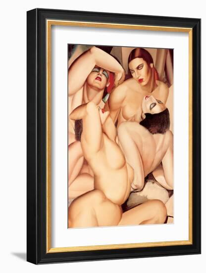Groupe de Quatre Nus-Tamara de Lempicka-Framed Premium Giclee Print