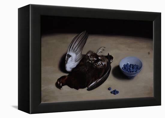 Grouse and Blueberries, 2008-James Gillick-Framed Premier Image Canvas