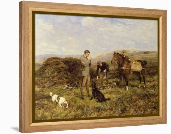 Grouse Shooting, 1901-Heywood Hardy-Framed Premier Image Canvas