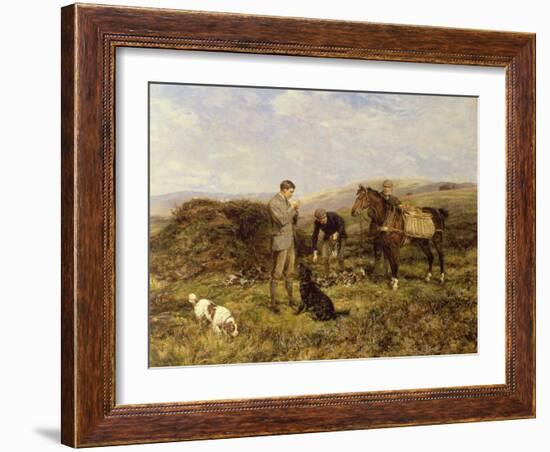 Grouse Shooting, 1901-Heywood Hardy-Framed Giclee Print