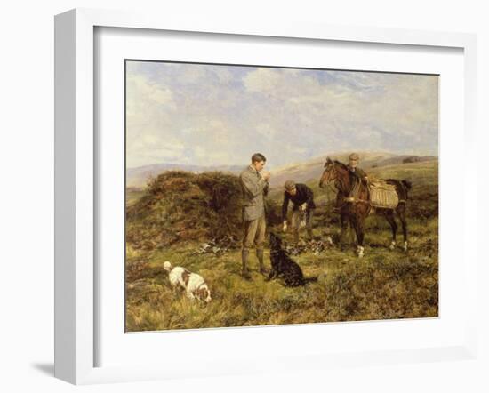 Grouse Shooting, 1901-Heywood Hardy-Framed Giclee Print