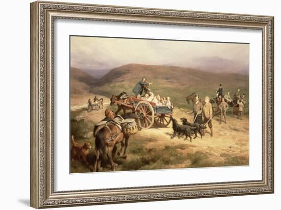 Grouse Shooting on the Glentanar Estate in Aberdeenshire, 1889-Carl Suhrlandt-Framed Giclee Print