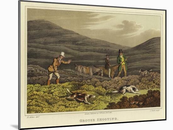 Grouse Shooting-Henry Thomas Alken-Mounted Giclee Print