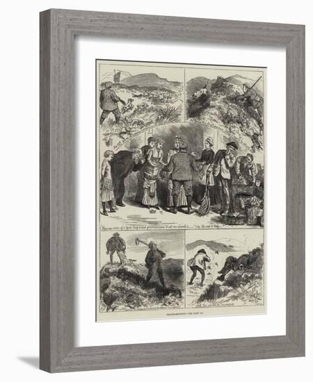 Grouse-Shooting-null-Framed Giclee Print