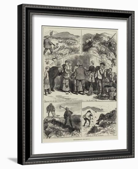 Grouse-Shooting-null-Framed Giclee Print