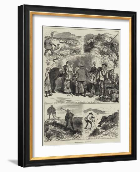 Grouse-Shooting-null-Framed Giclee Print