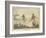 Grouse, Two Men and Their Dogs Walk up a Moor Hoping to Start up Some Grouse-Henry Thomas Alken-Framed Art Print