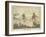 Grouse, Two Men and Their Dogs Walk up a Moor Hoping to Start up Some Grouse-Henry Thomas Alken-Framed Art Print