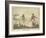 Grouse, Two Men and Their Dogs Walk up a Moor Hoping to Start up Some Grouse-Henry Thomas Alken-Framed Art Print