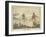 Grouse, Two Men and Their Dogs Walk up a Moor Hoping to Start up Some Grouse-Henry Thomas Alken-Framed Art Print