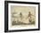 Grouse, Two Men and Their Dogs Walk up a Moor Hoping to Start up Some Grouse-Henry Thomas Alken-Framed Art Print