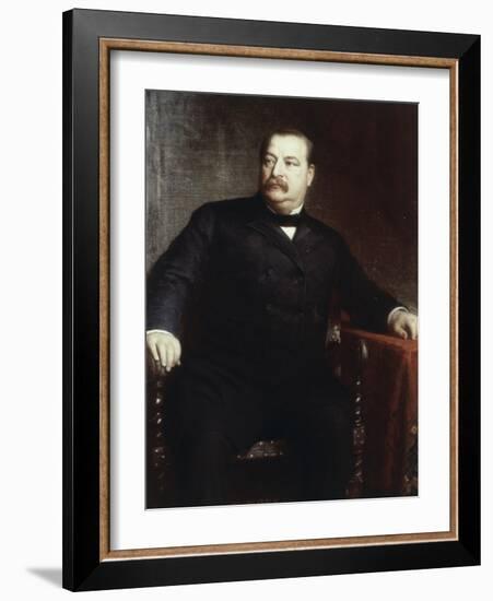 Grover Cleveland, (President 1885-1889)-Eastman Johnson-Framed Giclee Print