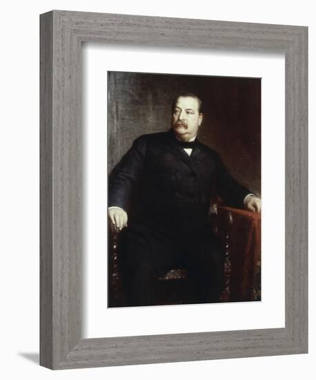 Grover Cleveland, (President 1885-1889)-Eastman Johnson-Framed Giclee Print