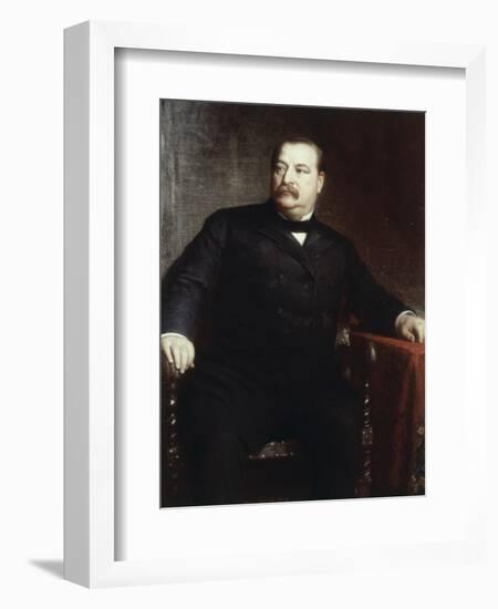 Grover Cleveland, (President 1885-1889)-Eastman Johnson-Framed Giclee Print