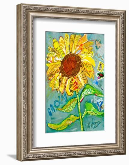 Grow Sunflower-null-Framed Art Print