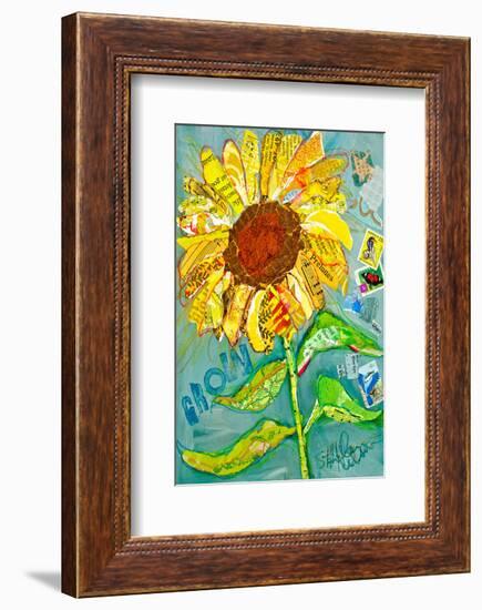 Grow Sunflower-null-Framed Art Print