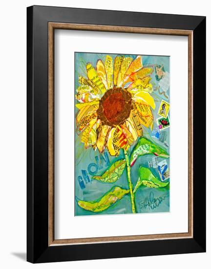 Grow Sunflower-null-Framed Art Print