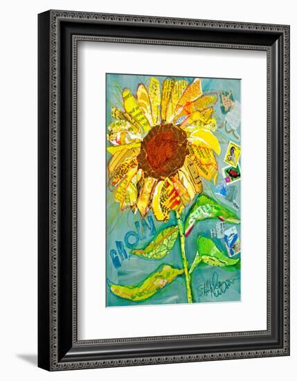 Grow Sunflower-null-Framed Art Print