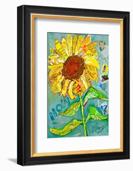 Grow Sunflower-null-Framed Art Print