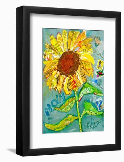 Grow Sunflower-null-Framed Art Print