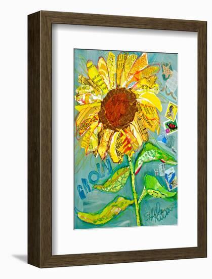 Grow Sunflower-null-Framed Art Print