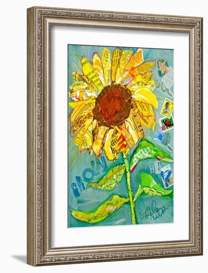 Grow Sunflower-null-Framed Art Print