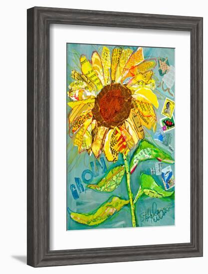 Grow Sunflower-null-Framed Art Print