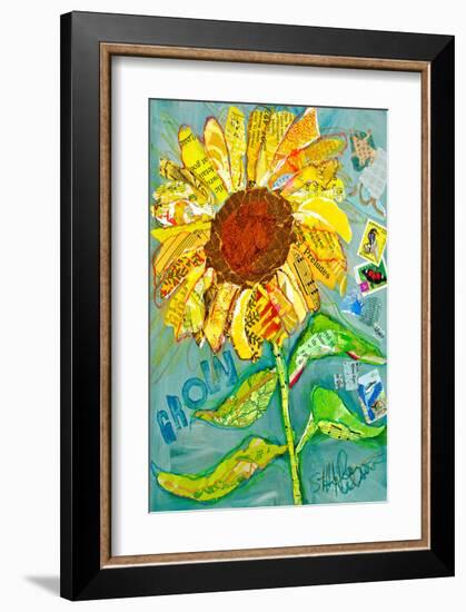 Grow Sunflower-null-Framed Art Print