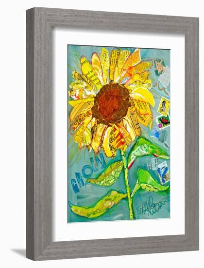 Grow Sunflower-null-Framed Art Print