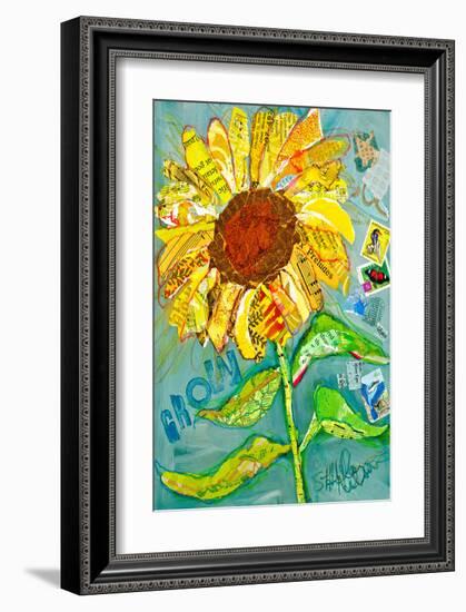 Grow Sunflower-null-Framed Art Print