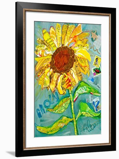 Grow Sunflower-null-Framed Art Print