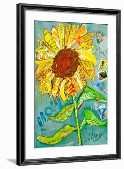 Grow Sunflower-null-Framed Art Print