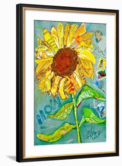 Grow Sunflower-null-Framed Art Print