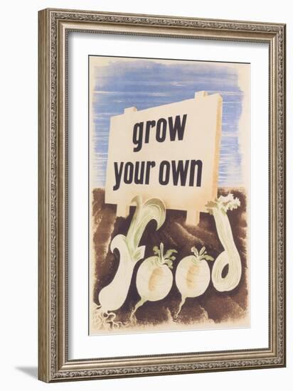 Grow Your Own Food-null-Framed Art Print