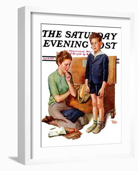 "Growing Boy," Saturday Evening Post Cover, September 16, 1939-Frances Tipton Hunter-Framed Giclee Print
