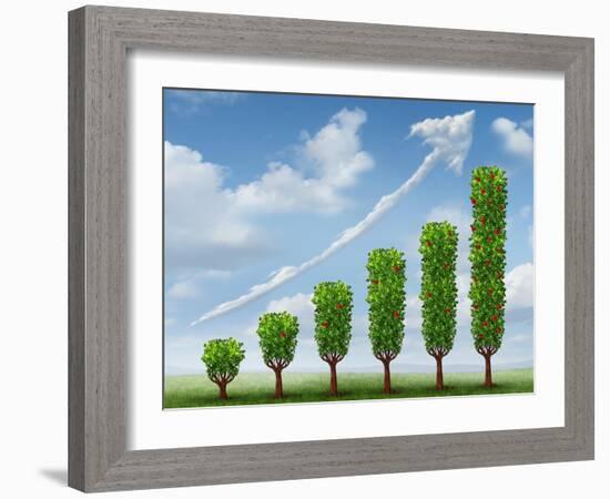 Growing Business Success-digitalista-Framed Art Print