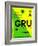 GRU Sao Paulo Luggage Tag I-NaxArt-Framed Art Print