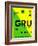 GRU Sao Paulo Luggage Tag I-NaxArt-Framed Art Print