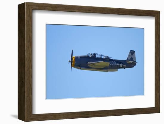 Grumman Avenger, Warbirds over Wanaka, War Plane, New Zealand-David Wall-Framed Photographic Print