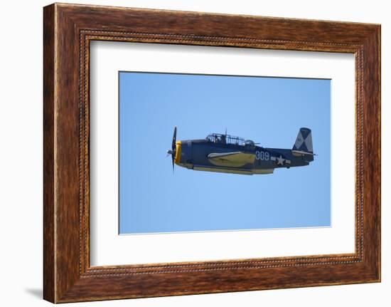 Grumman Avenger, Warbirds over Wanaka, War Plane, New Zealand-David Wall-Framed Photographic Print