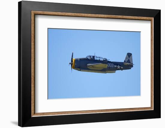 Grumman Avenger, Warbirds over Wanaka, War Plane, New Zealand-David Wall-Framed Photographic Print