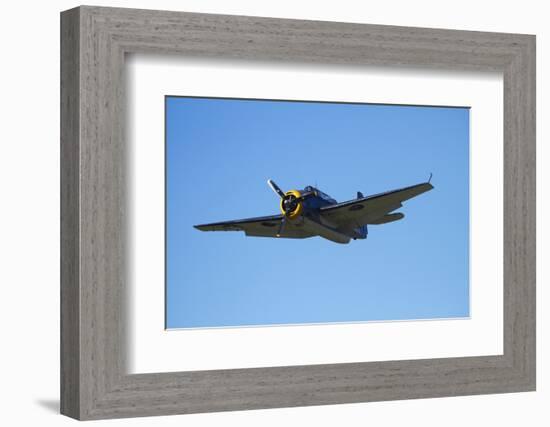 Grumman Avenger, Warbirds over Wanaka, War Plane, New Zealand-David Wall-Framed Photographic Print